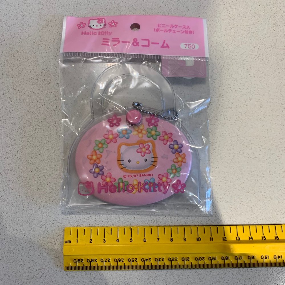 HELLO KITTY pocket mirror + comb